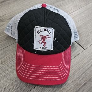 Fireball Whiskey Trucker Snapback logo hat
